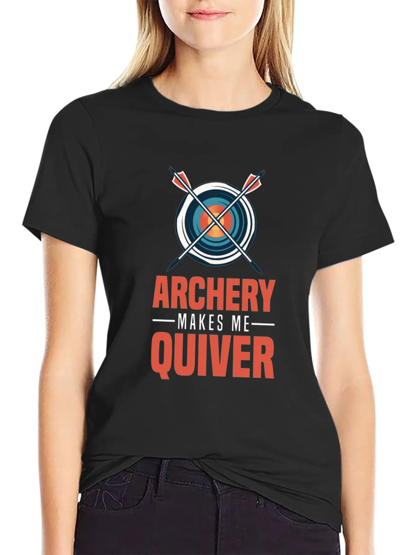 Archery Archer Bowman Simple Everyday Graphic Tee – Lightweight Summer Wear