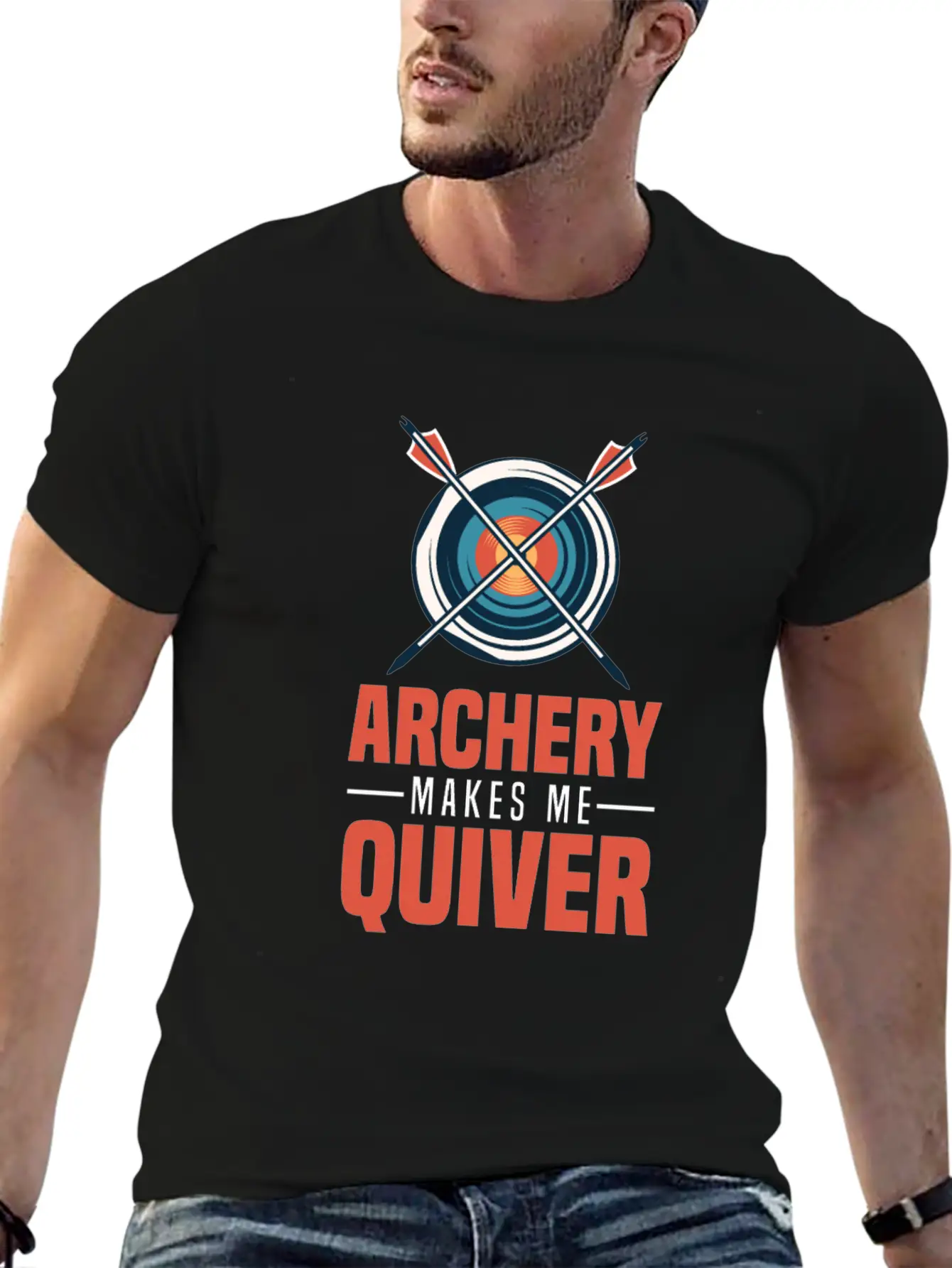 Archery Archer Bowman Simple Everyday Graphic Tee – Lightweight Summer Wear