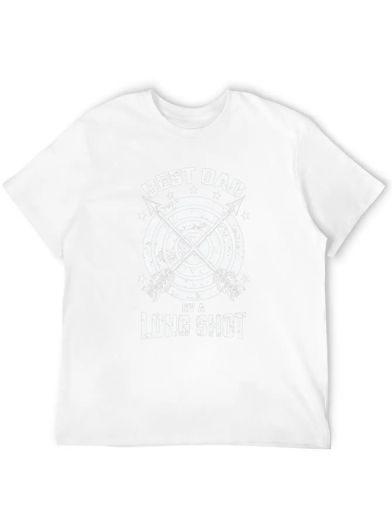 Archery Best Dad By A Long Shot Breathable Graphic T-Shirt – Perfect For Casual Days