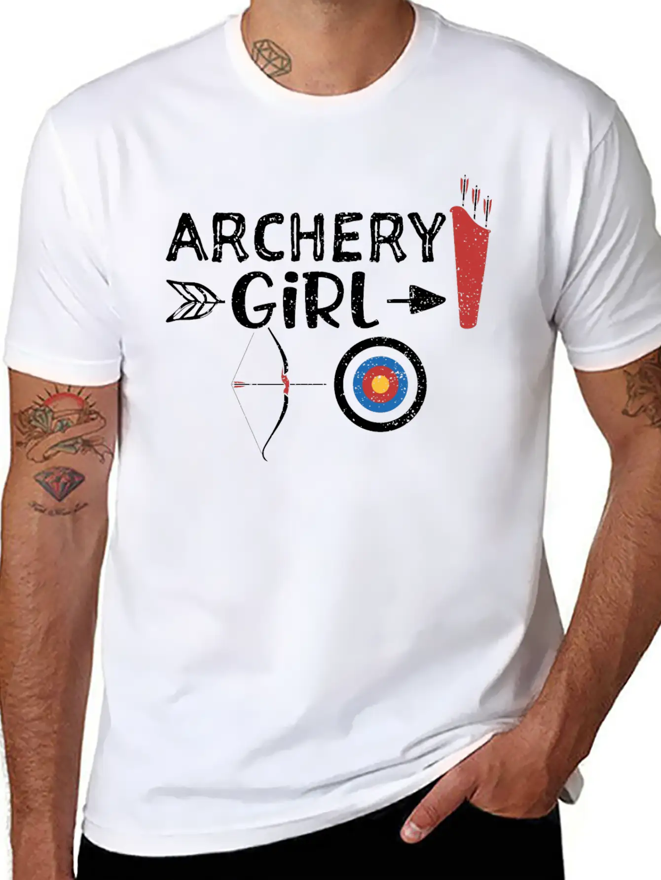 Archery Girl - Archery Timeless Short Sleeve Tee – Comfy And Minimalist Design
