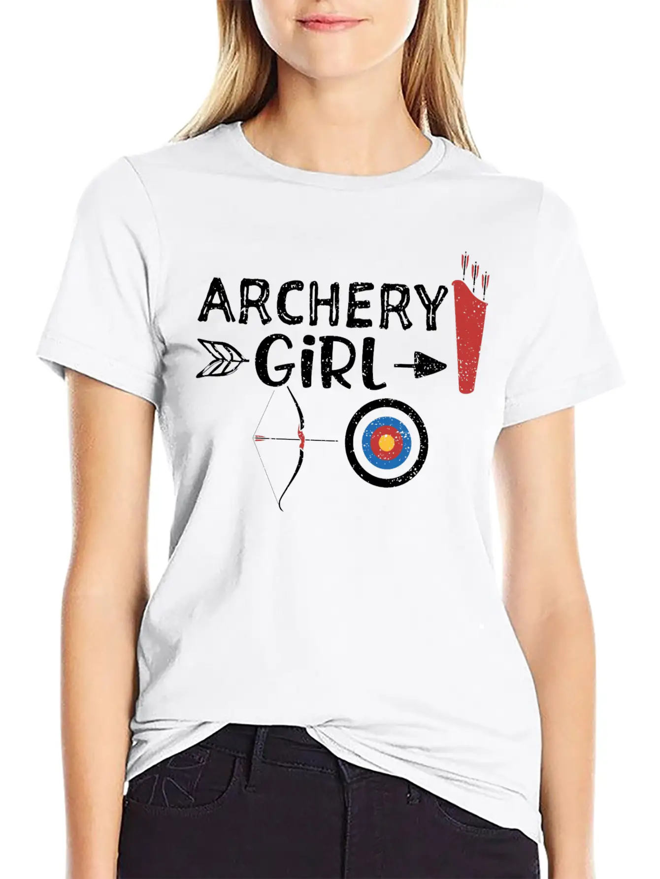 Archery Girl - Archery Timeless Short Sleeve Tee – Comfy And Minimalist Design