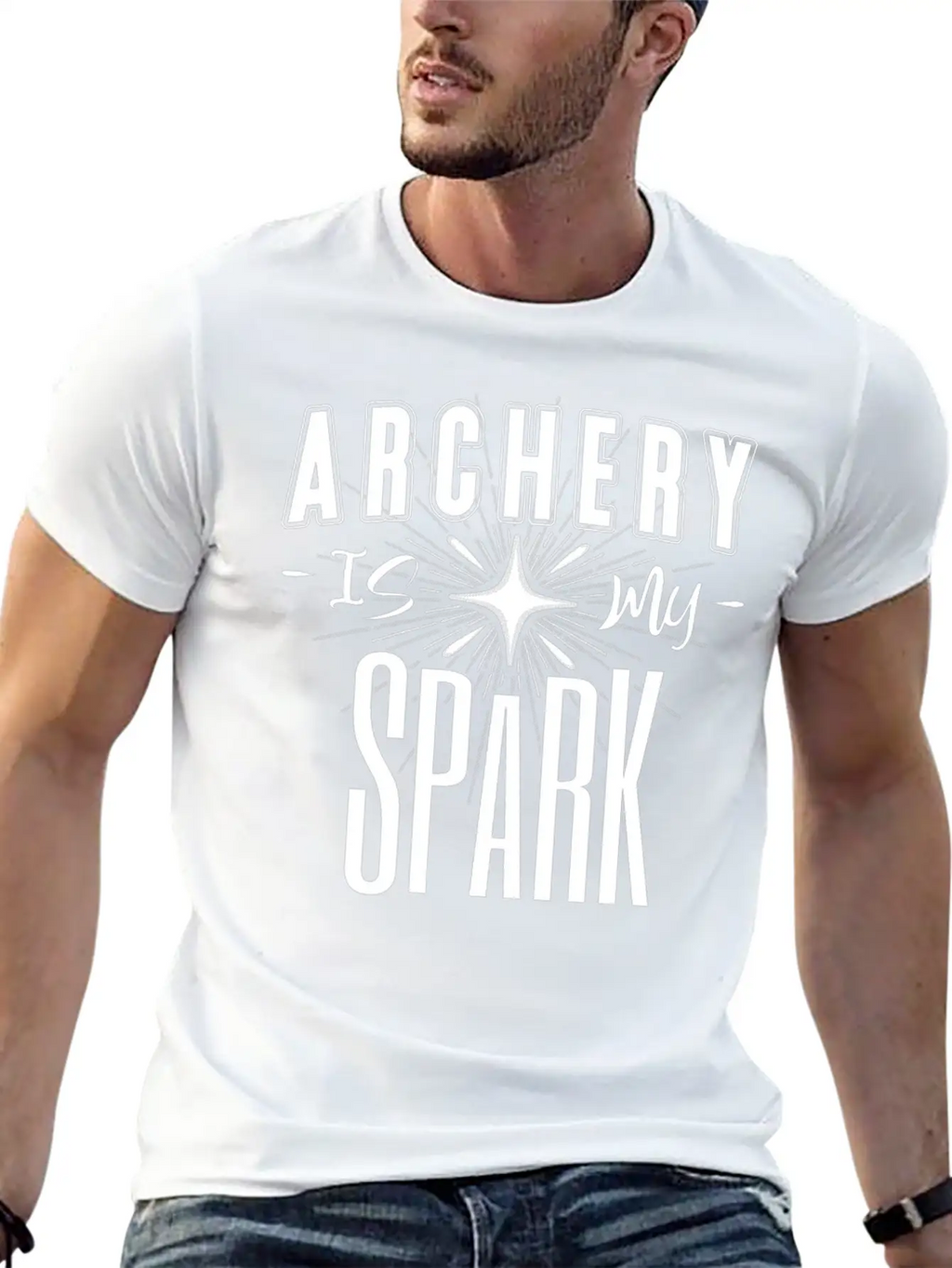 Archery Is My Spark Comfortable Minimalist Graphic Tee – Summer Style Essential