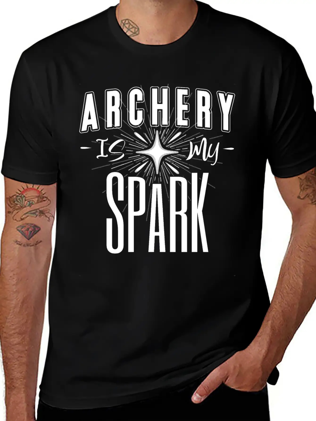 Archery Is My Spark Simple Everyday Graphic Tee – Lightweight Summer Wear