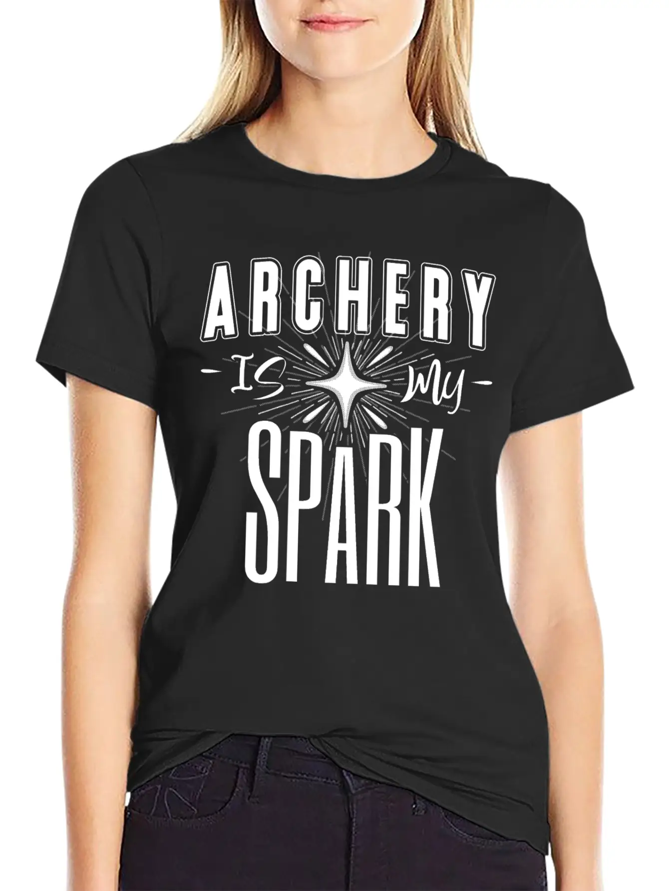 Archery Is My Spark Simple Everyday Graphic Tee – Lightweight Summer Wear