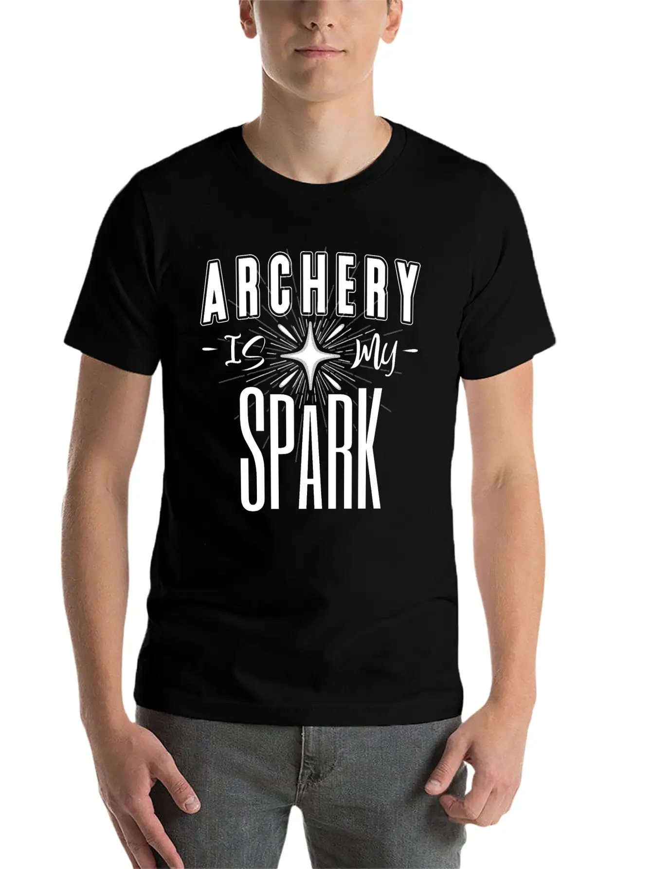 Archery Is My Spark Simple Everyday Graphic Tee – Lightweight Summer Wear