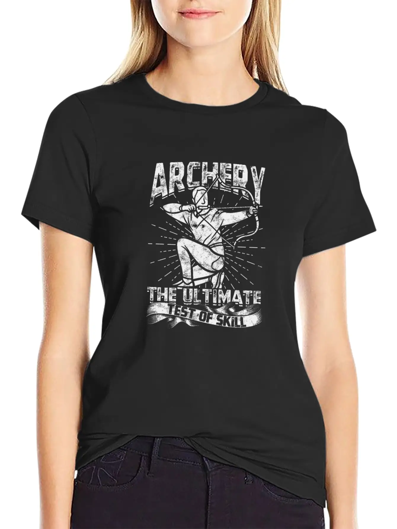 Archery - The Ultimate Test Of Skill - Archery Timeless Short Sleeve Tee – Comfy And Minimalist Design