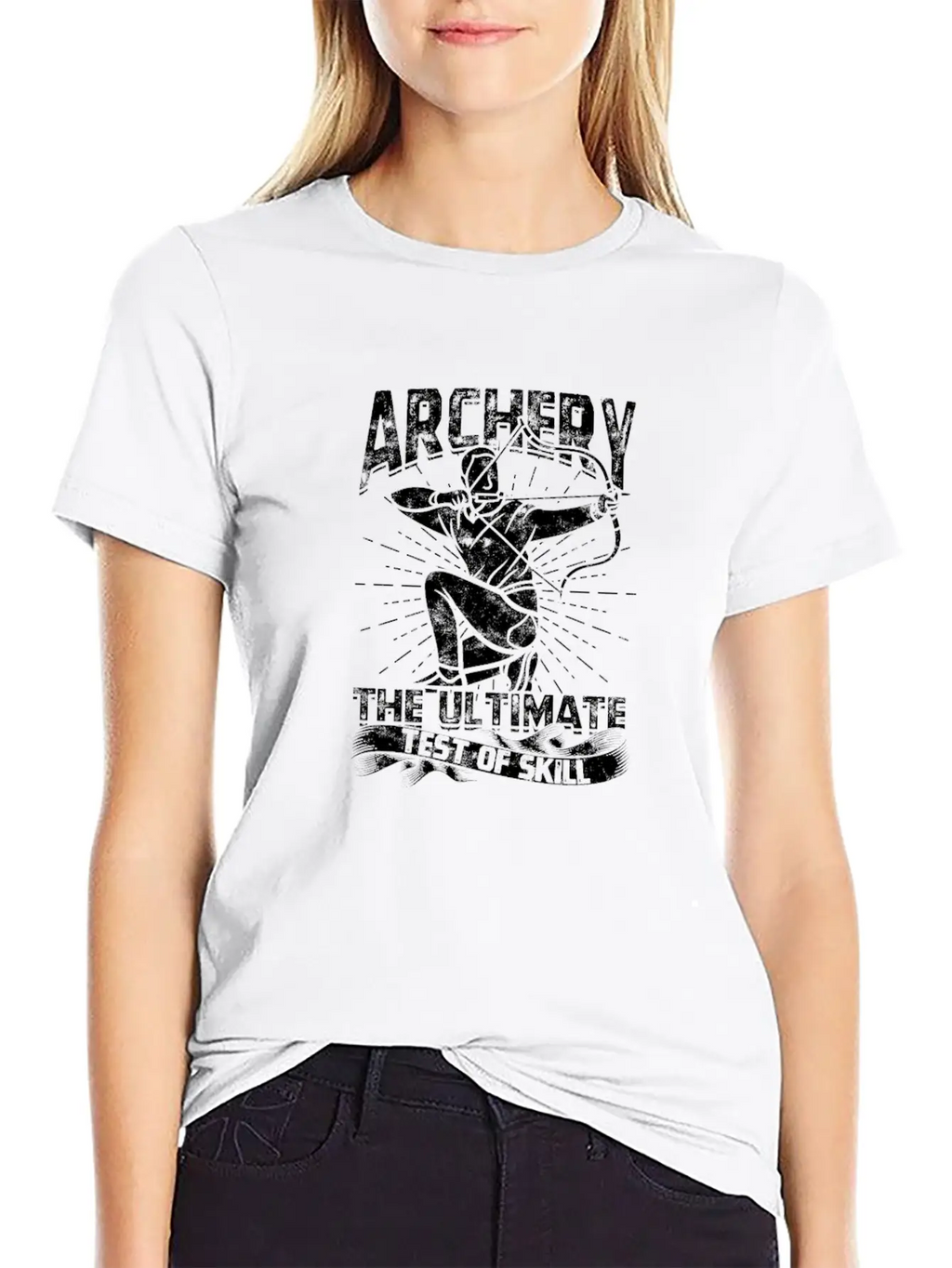 Archery - The Ultimate Test Of Skill - Archery Timeless Short Sleeve Tee – Comfy And Minimalist Design