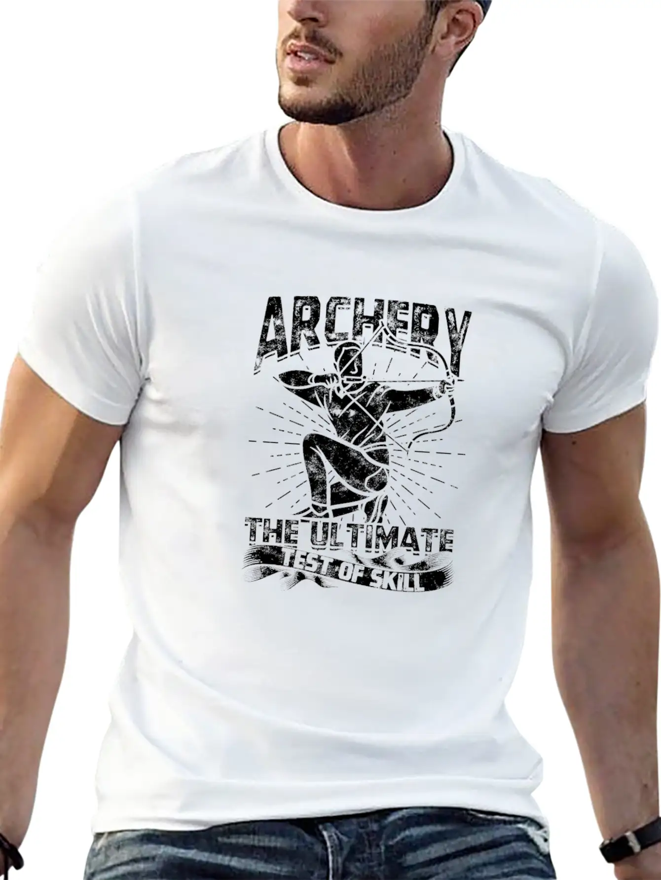 Archery - The Ultimate Test Of Skill - Archery Timeless Short Sleeve Tee – Comfy And Minimalist Design