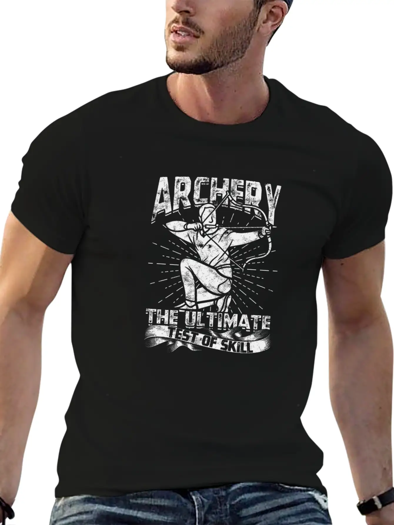 Archery - The Ultimate Test Of Skill - Archery Timeless Short Sleeve Tee – Comfy And Minimalist Design
