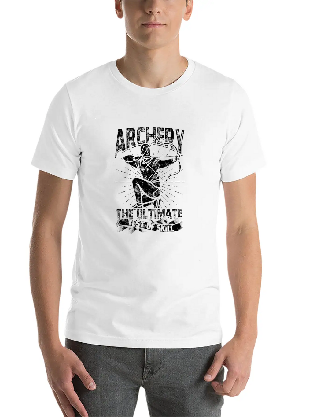 Archery - The Ultimate Test Of Skill - Archery Timeless Short Sleeve Tee – Comfy And Minimalist Design