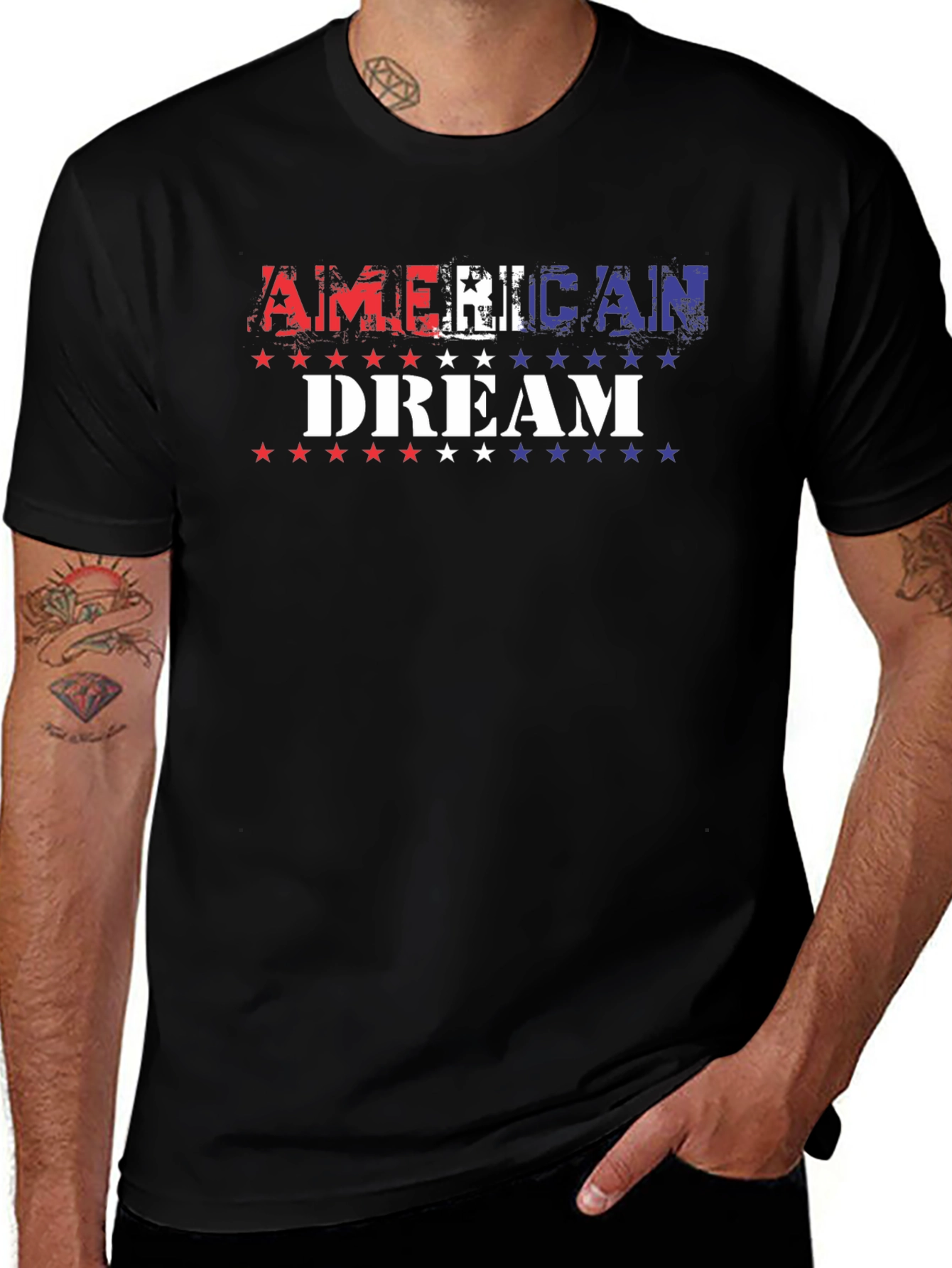 American Dream Graphic T-Shirt Patriotic Design