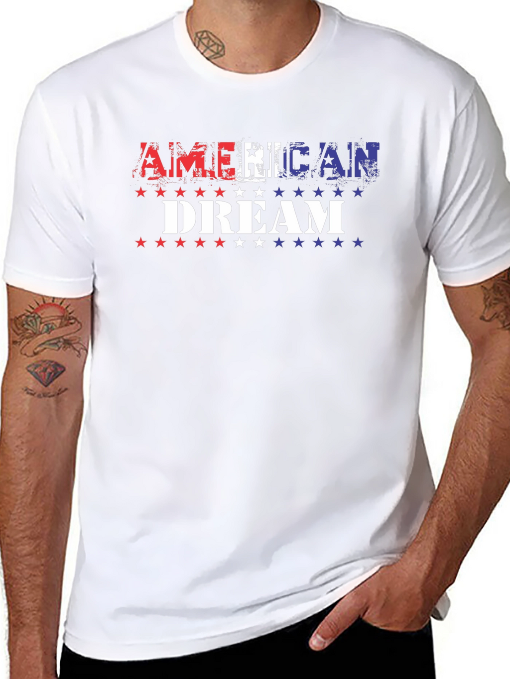 American Dream Graphic T-Shirt Patriotic Design