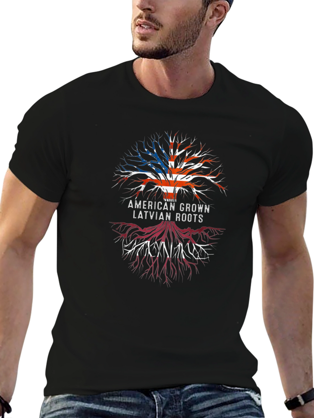 American Latvian Roots T-Shirt
