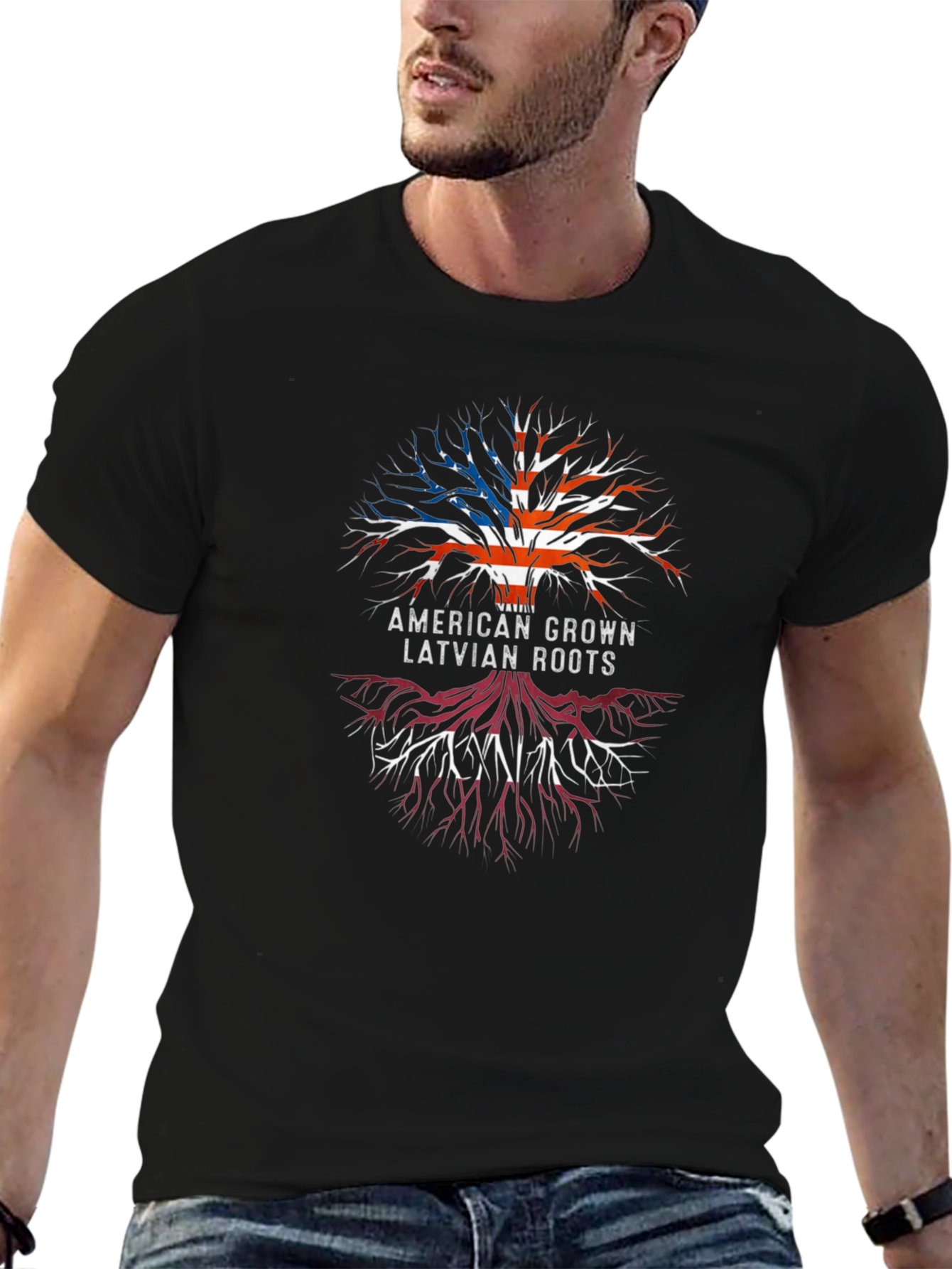 American Latvian Roots T-Shirt