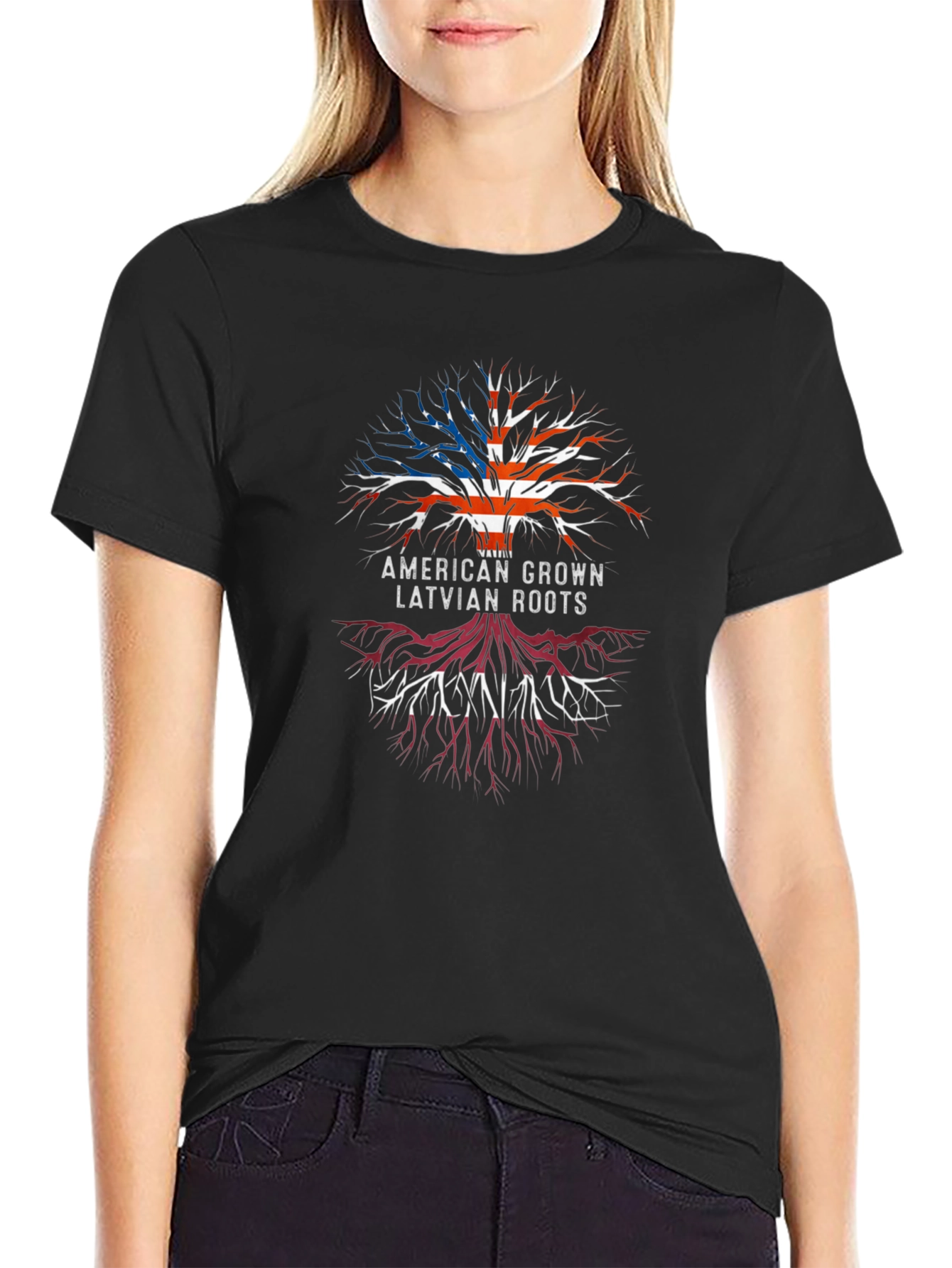 American Latvian Roots T-Shirt