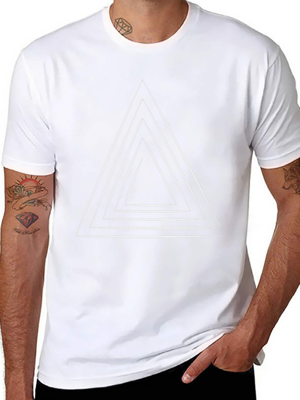 Abstract Triangle Graphic Tee