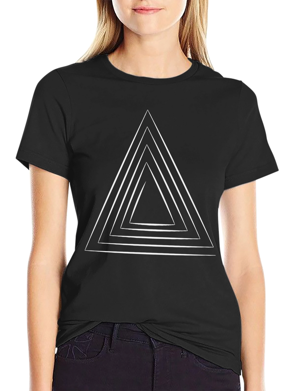 Abstract Triangle Graphic Tee