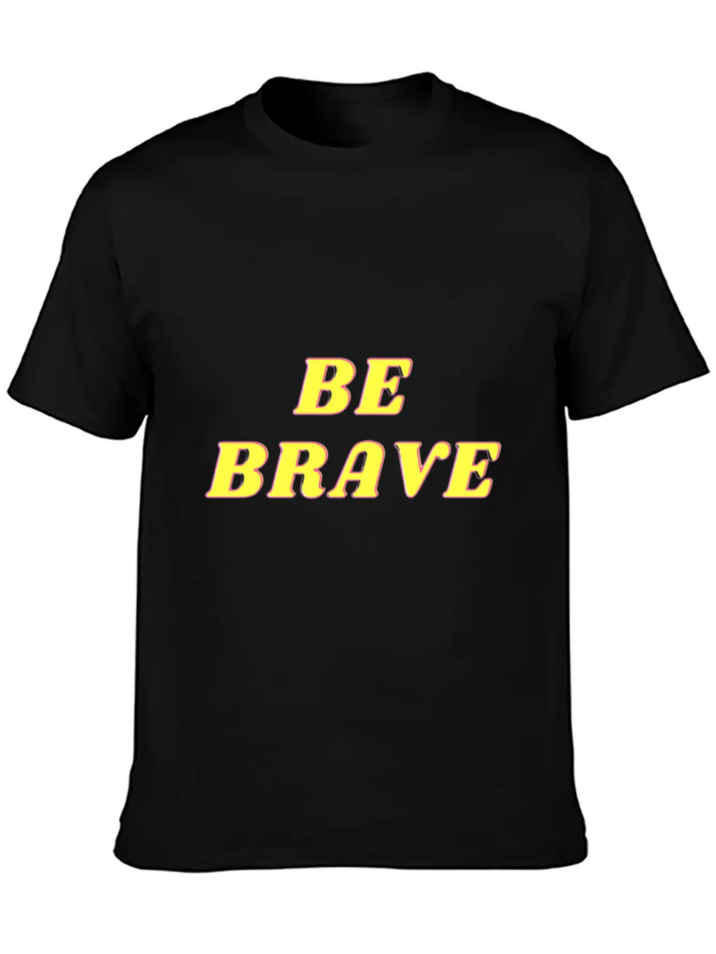 "BE BRAVE" Design Simple Everyday Graphic Tee – Lightweight Summer Wear