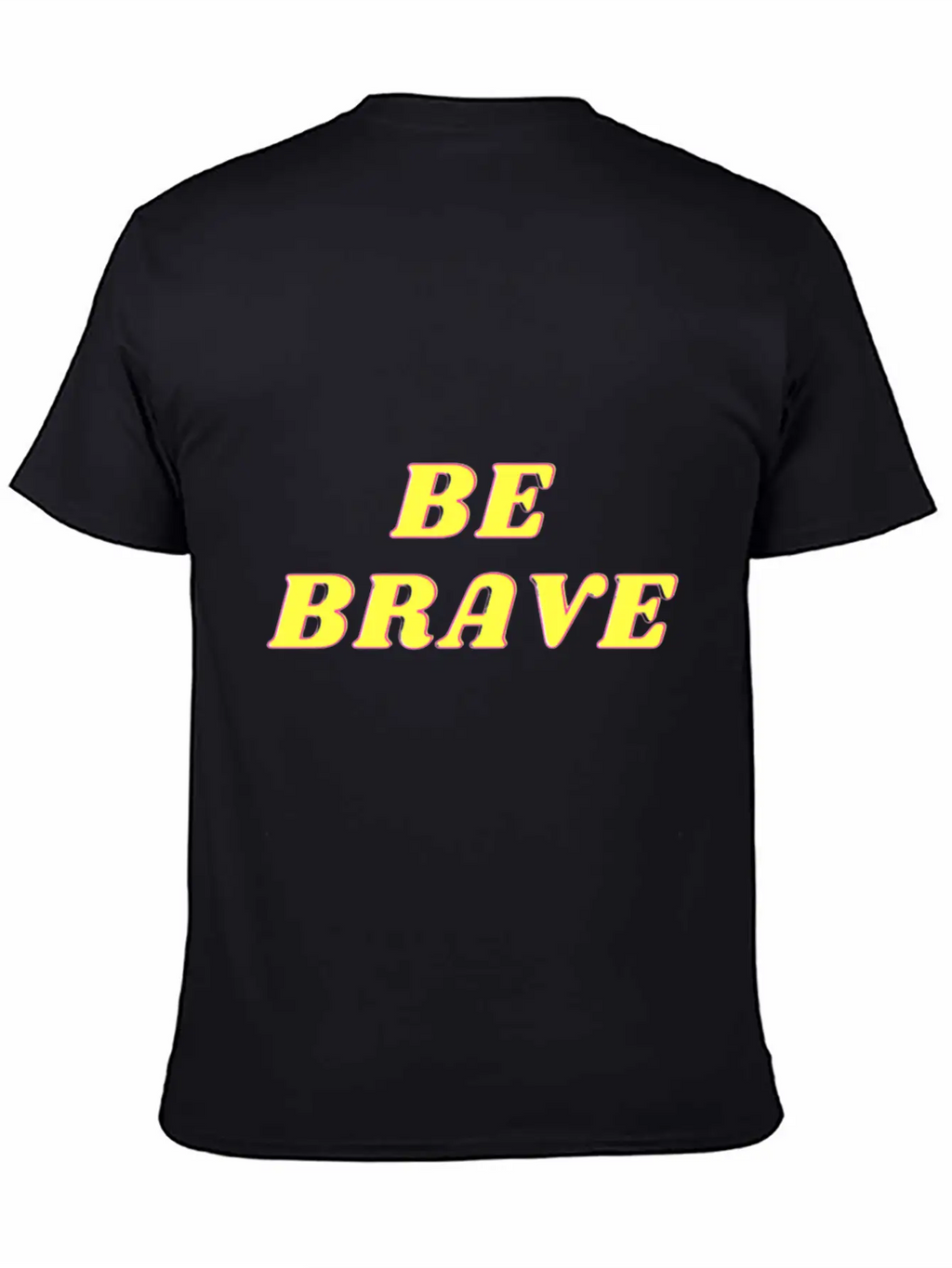 "BE BRAVE" Design Simple Everyday Graphic Tee – Lightweight Summer Wear