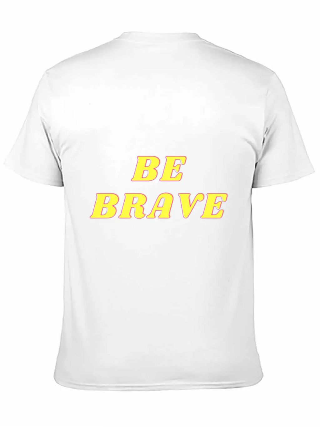 "BE BRAVE" Design Simple Everyday Graphic Tee – Lightweight Summer Wear