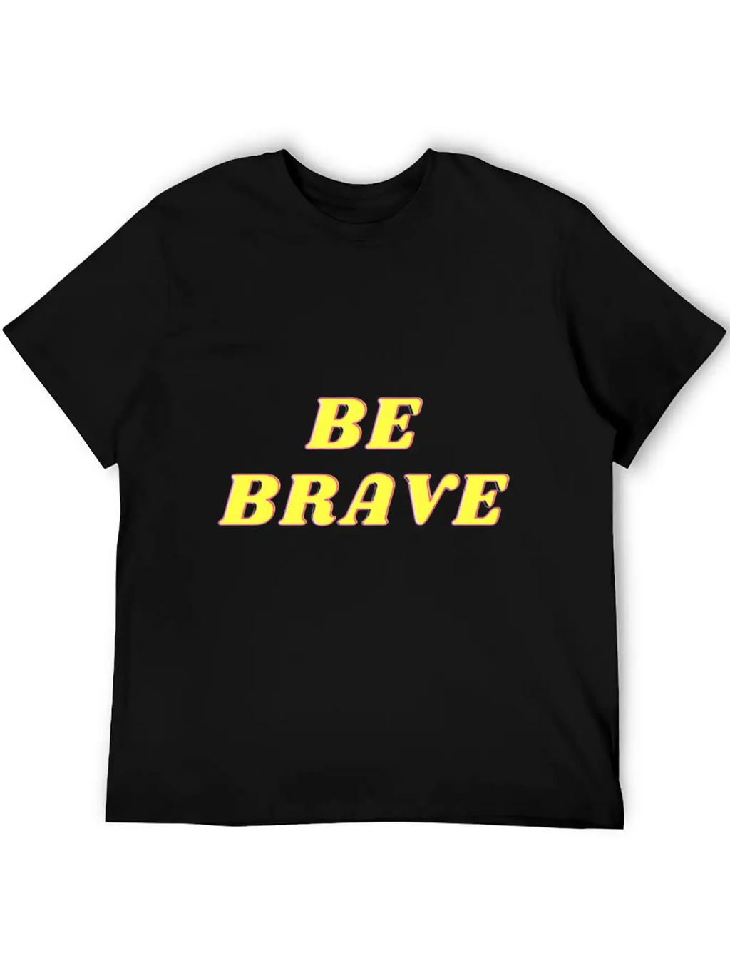 "BE BRAVE" Design Simple Everyday Graphic Tee – Lightweight Summer Wear