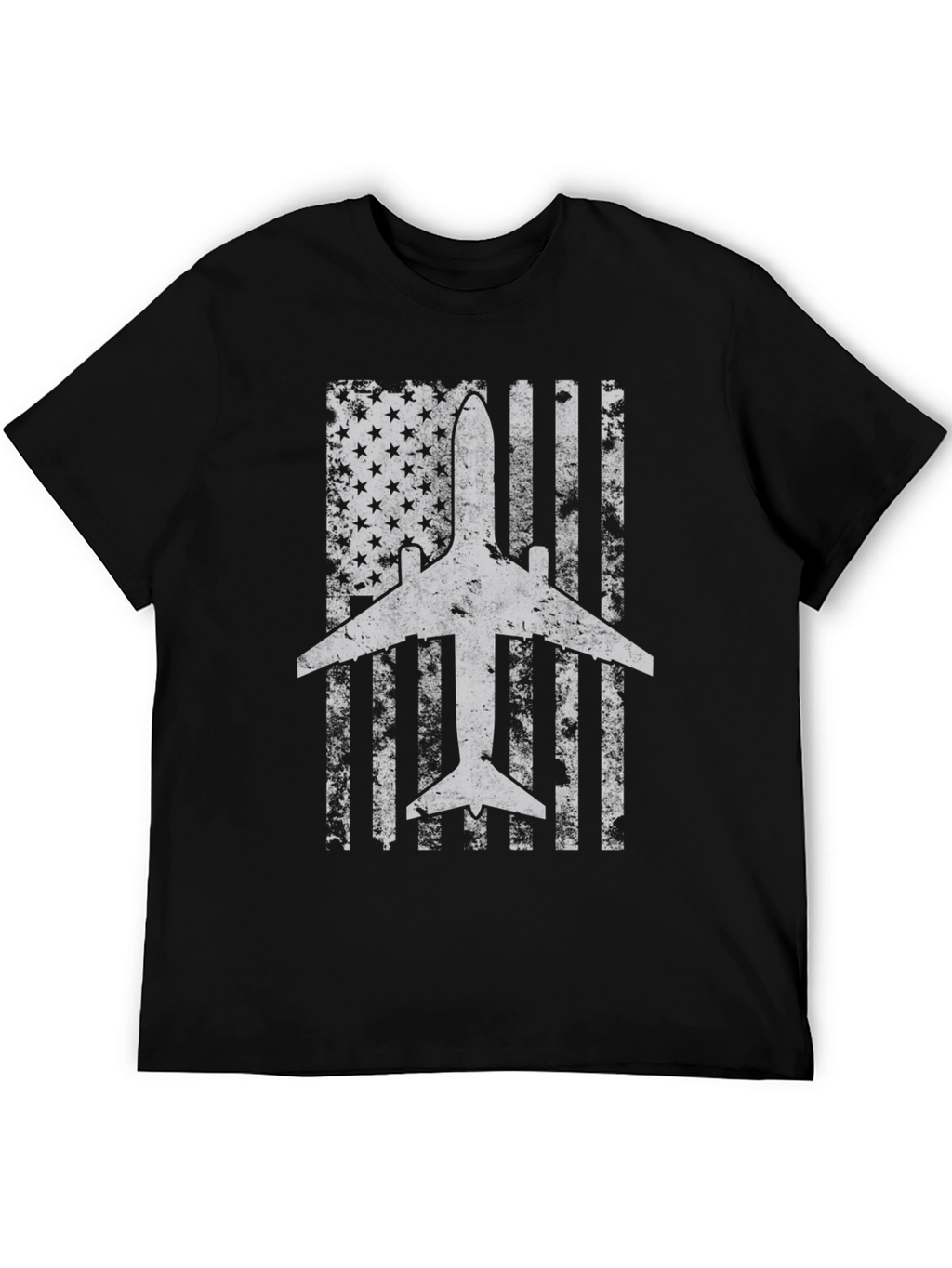 Airplane American Flag T-Shirt