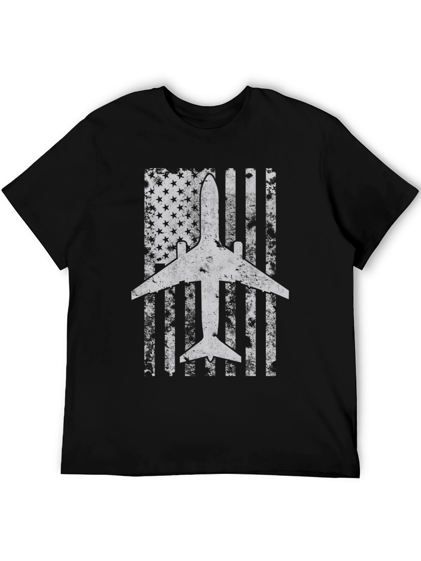 Airplane American Flag T-Shirt