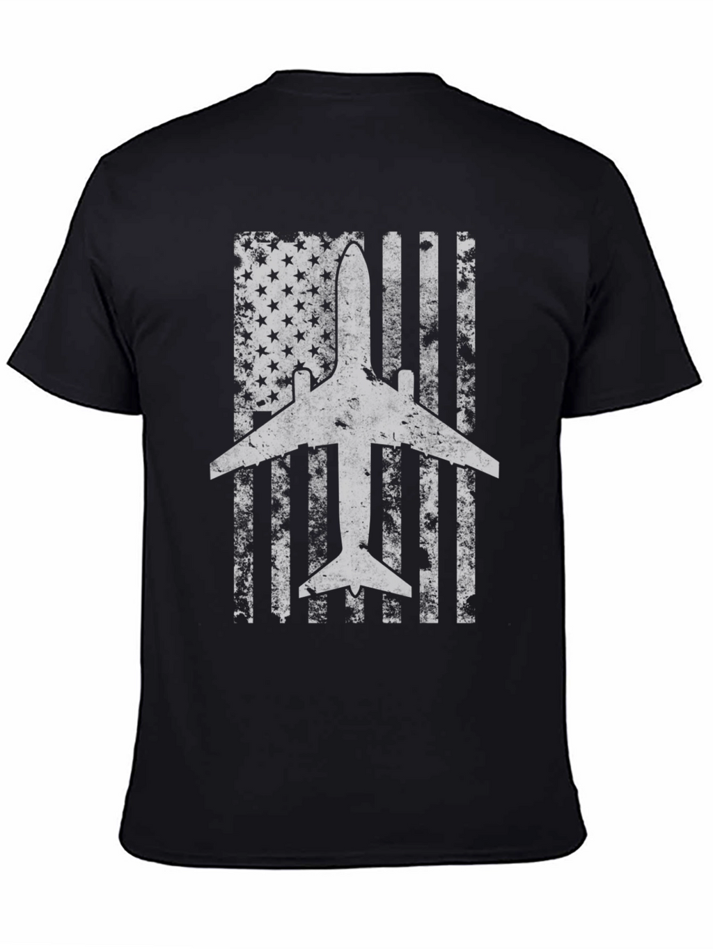 Airplane American Flag T-Shirt