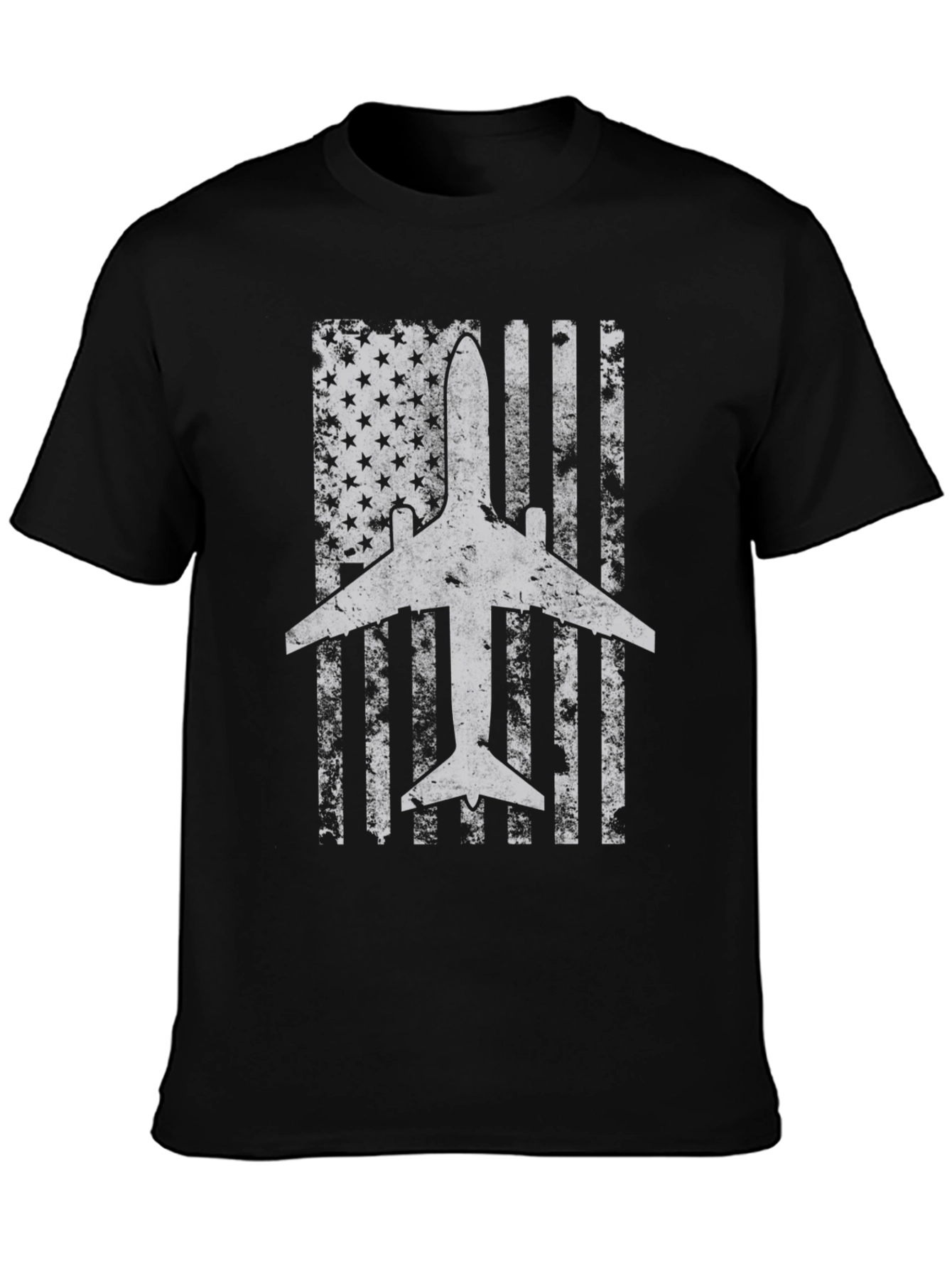 Airplane American Flag T-Shirt