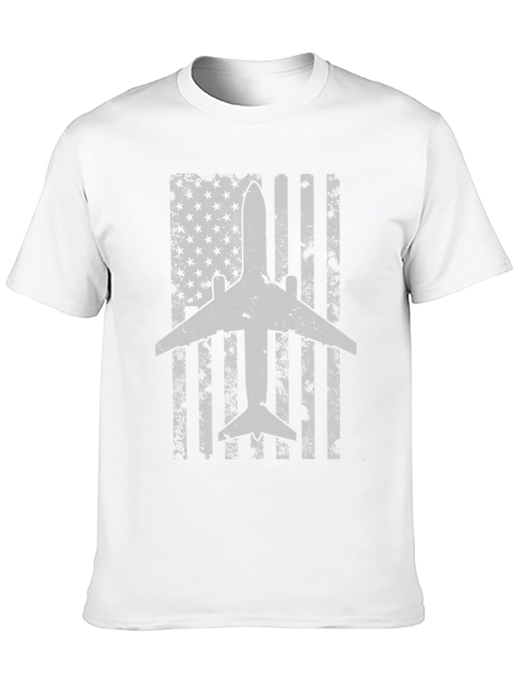 Airplane American Flag T-Shirt