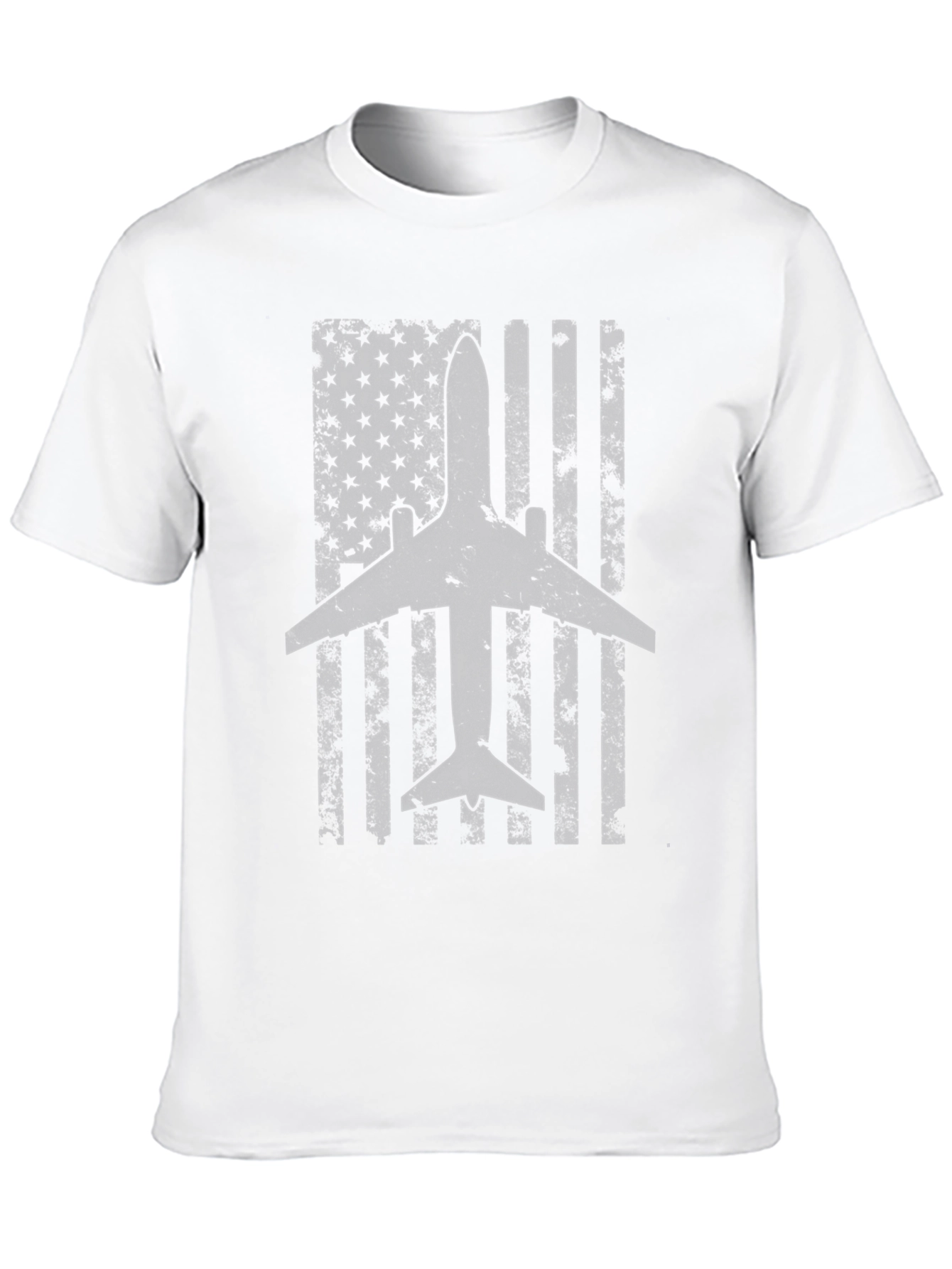 Airplane American Flag T-Shirt