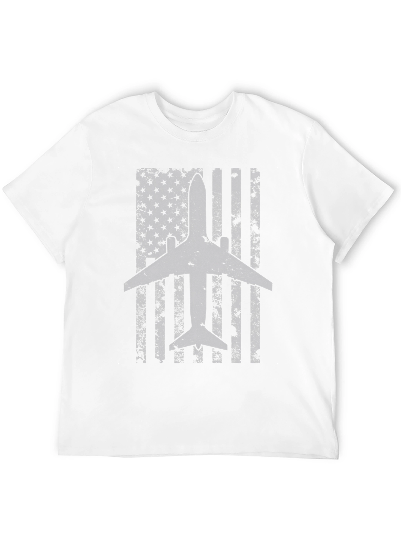 Airplane American Flag T-Shirt