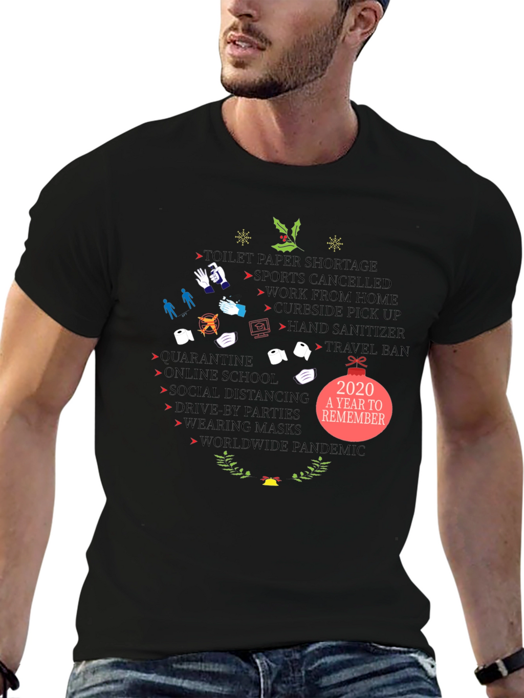 2020 Pandemic Year Holiday T-Shirt