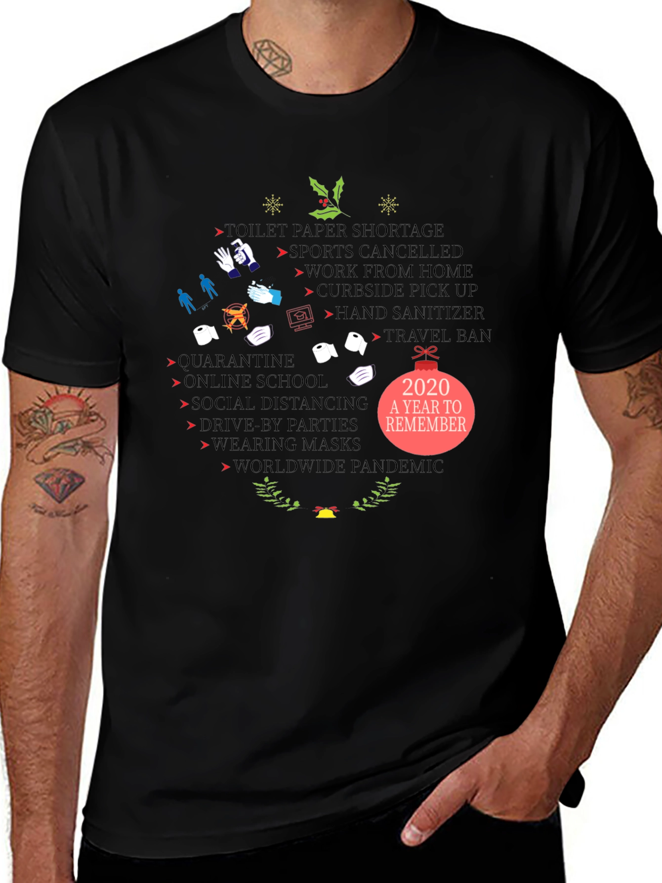 2020 Pandemic Year Holiday T-Shirt