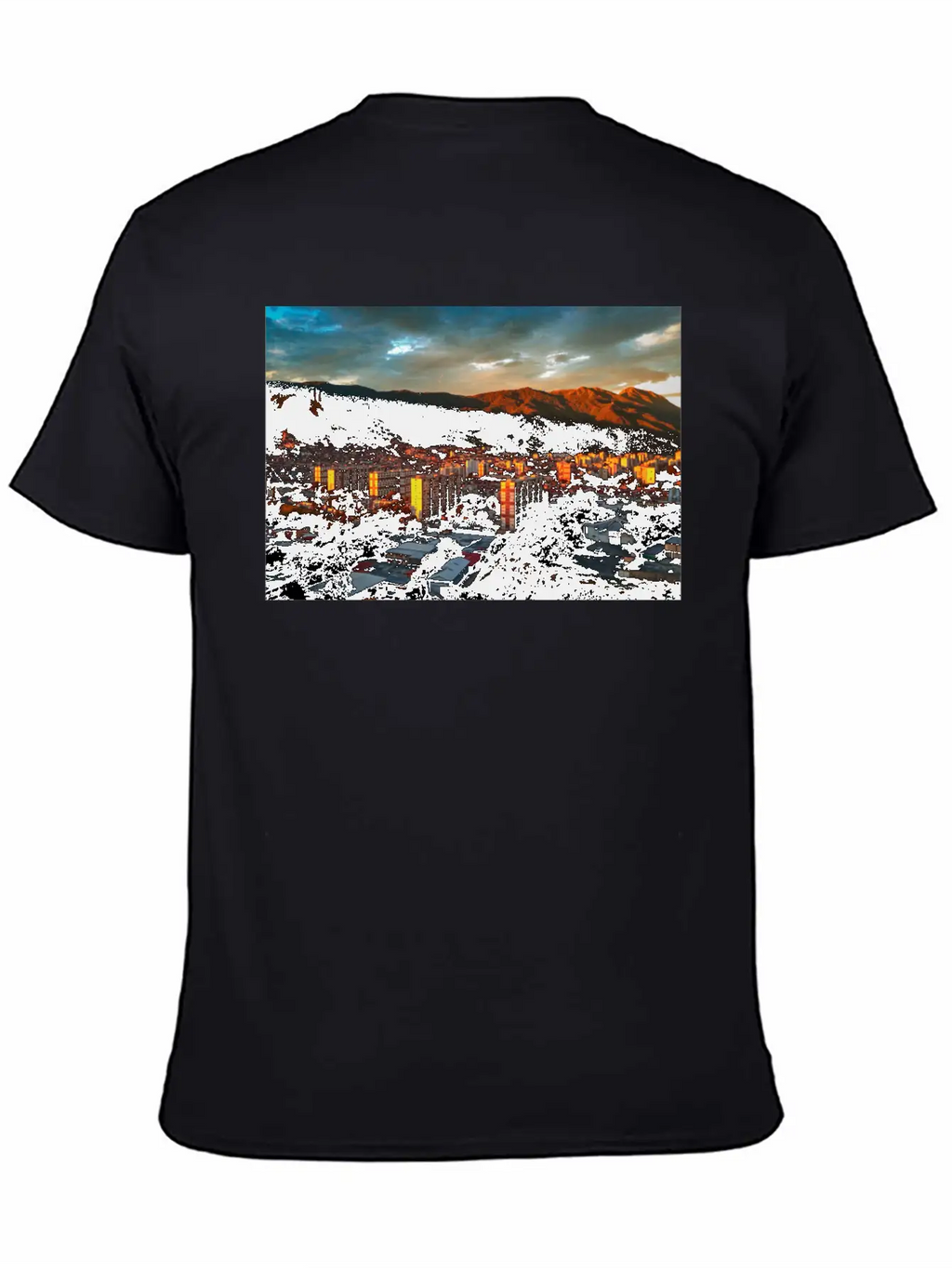 Caracas Valley Poster Classic Fit Graphic Tee For Daily Comfort