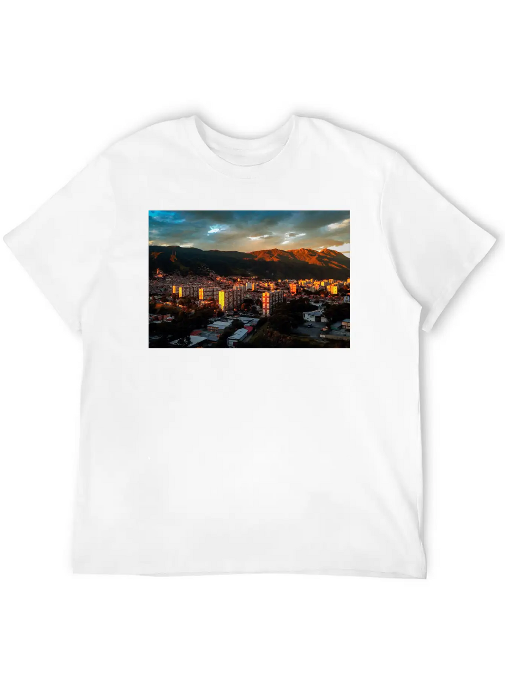Caracas Valley Poster Classic Fit Graphic Tee For Daily Comfort