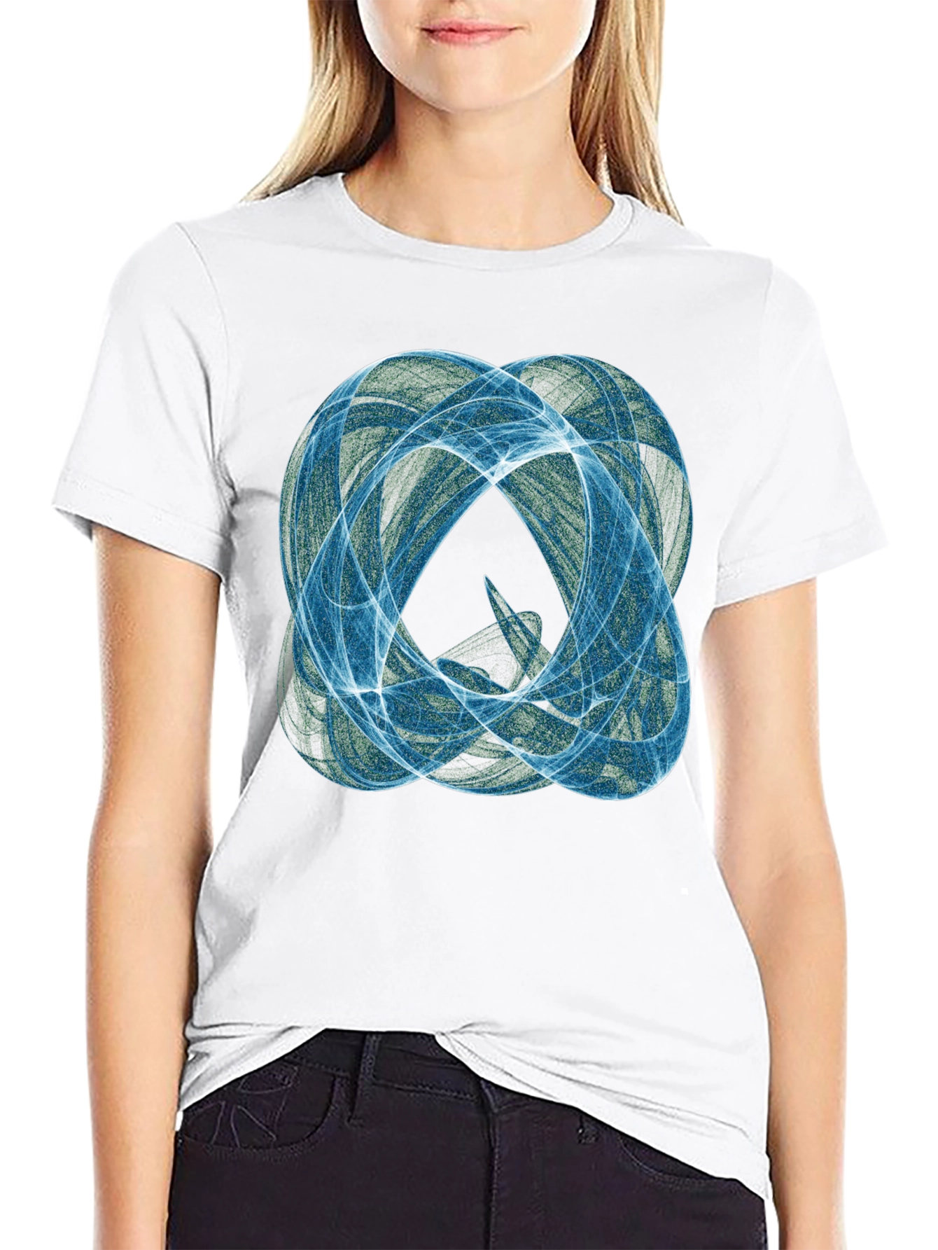 Abstract Swirl Graphic Tee
