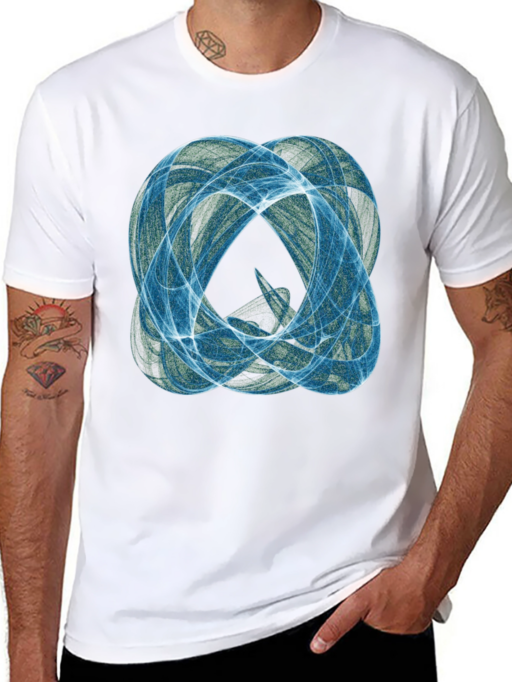 Abstract Swirl Graphic Tee