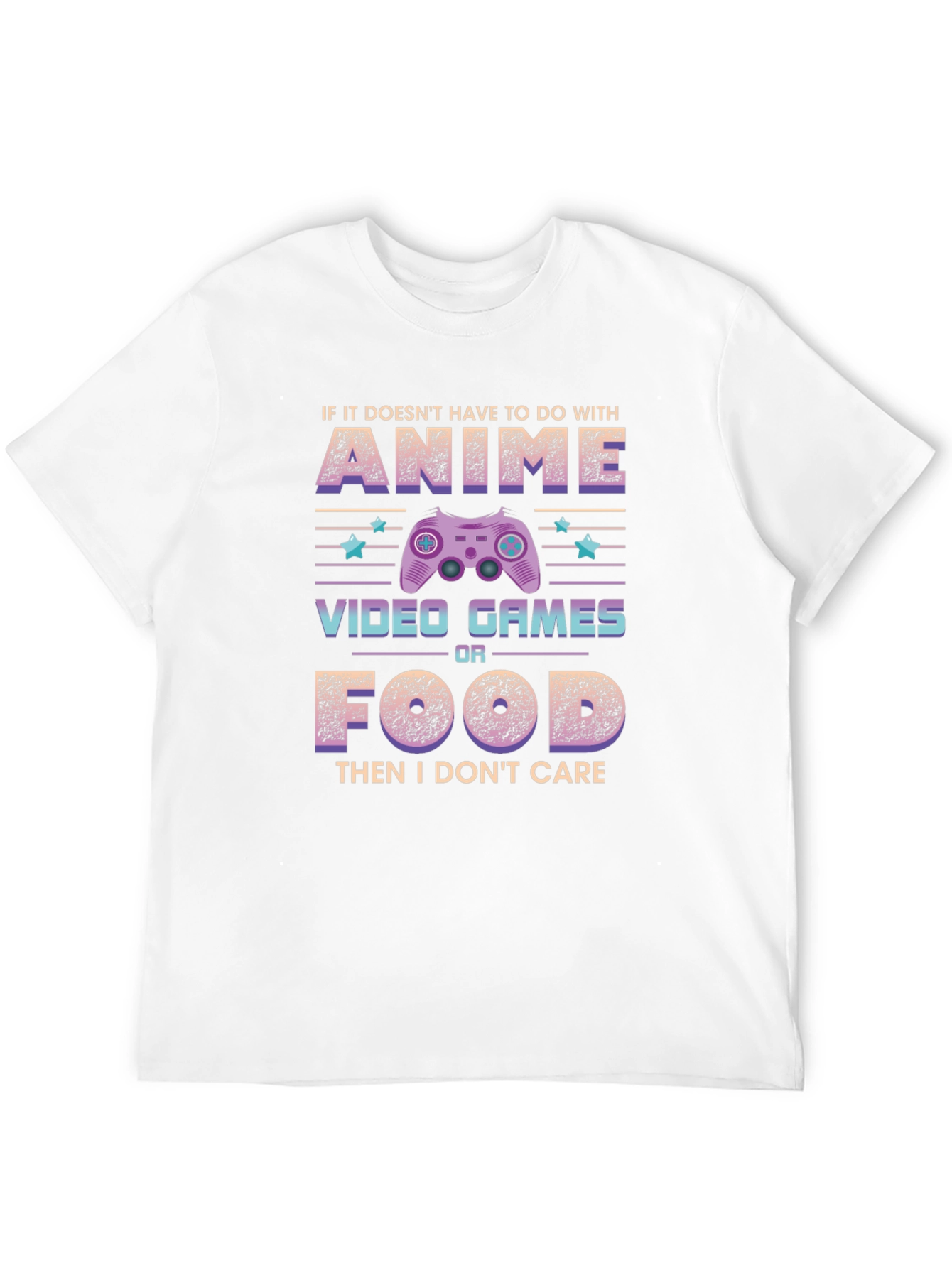 Anime Video Games Food T-Shirt - Gamer Tee