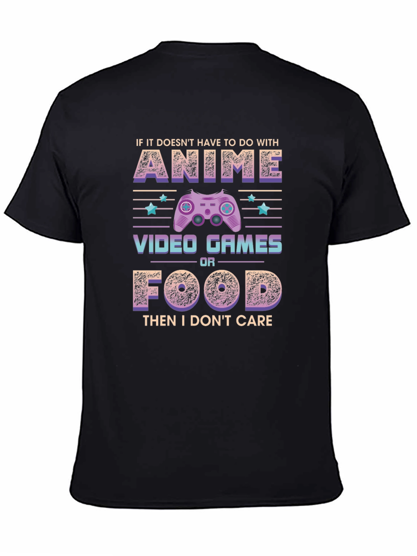 Anime Video Games Food T-Shirt - Gamer Tee