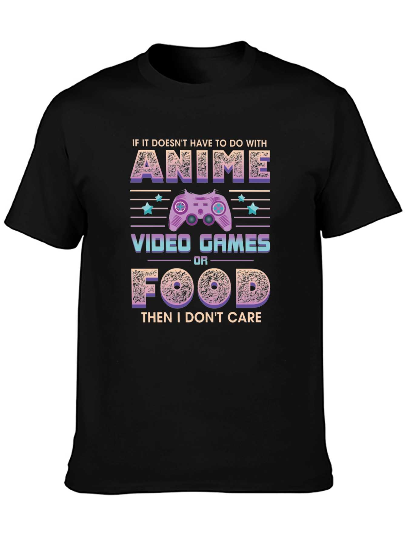 Anime Video Games Food T-Shirt - Gamer Tee