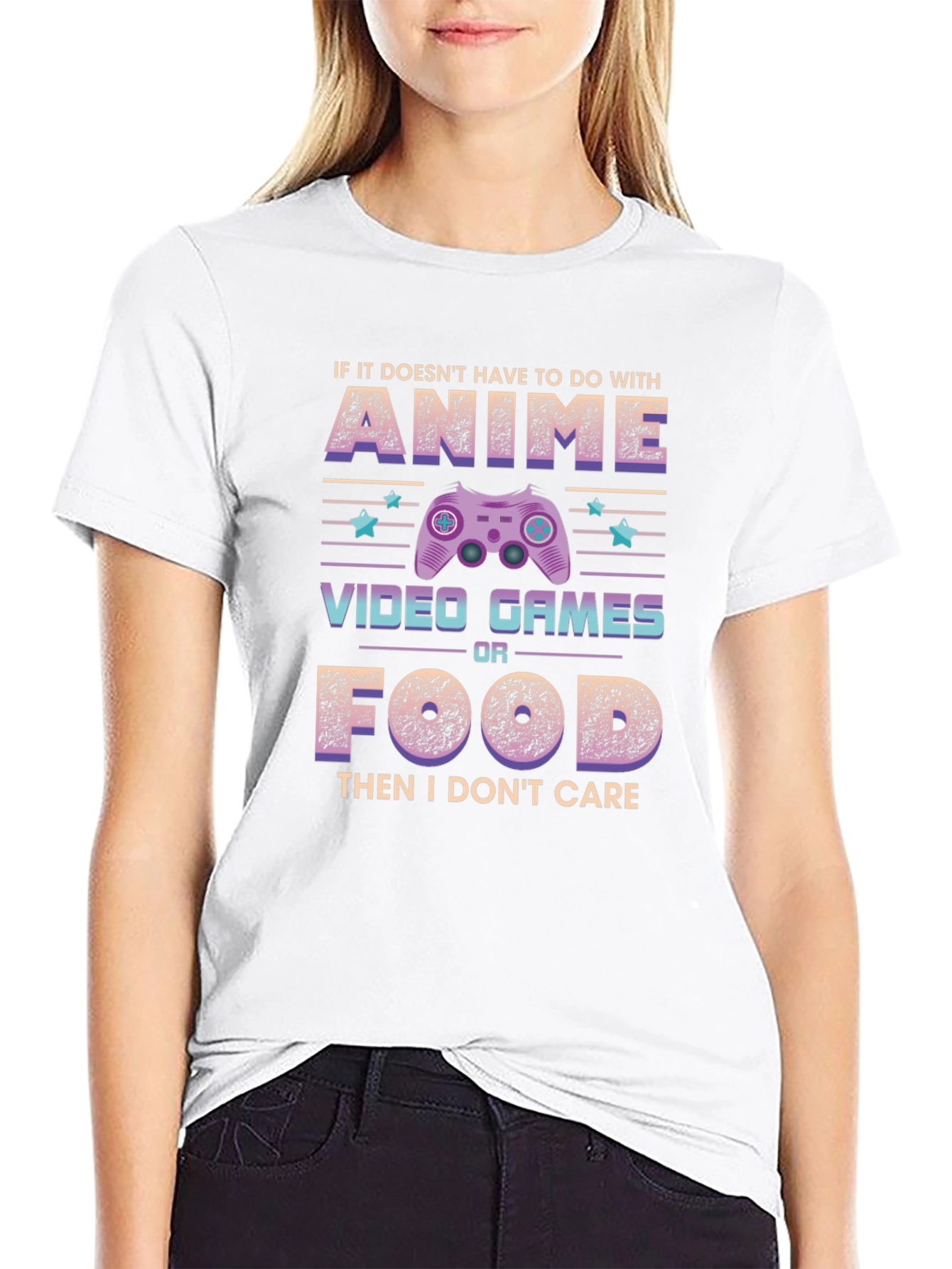 Anime Video Games Food T-Shirt - Gamer Tee