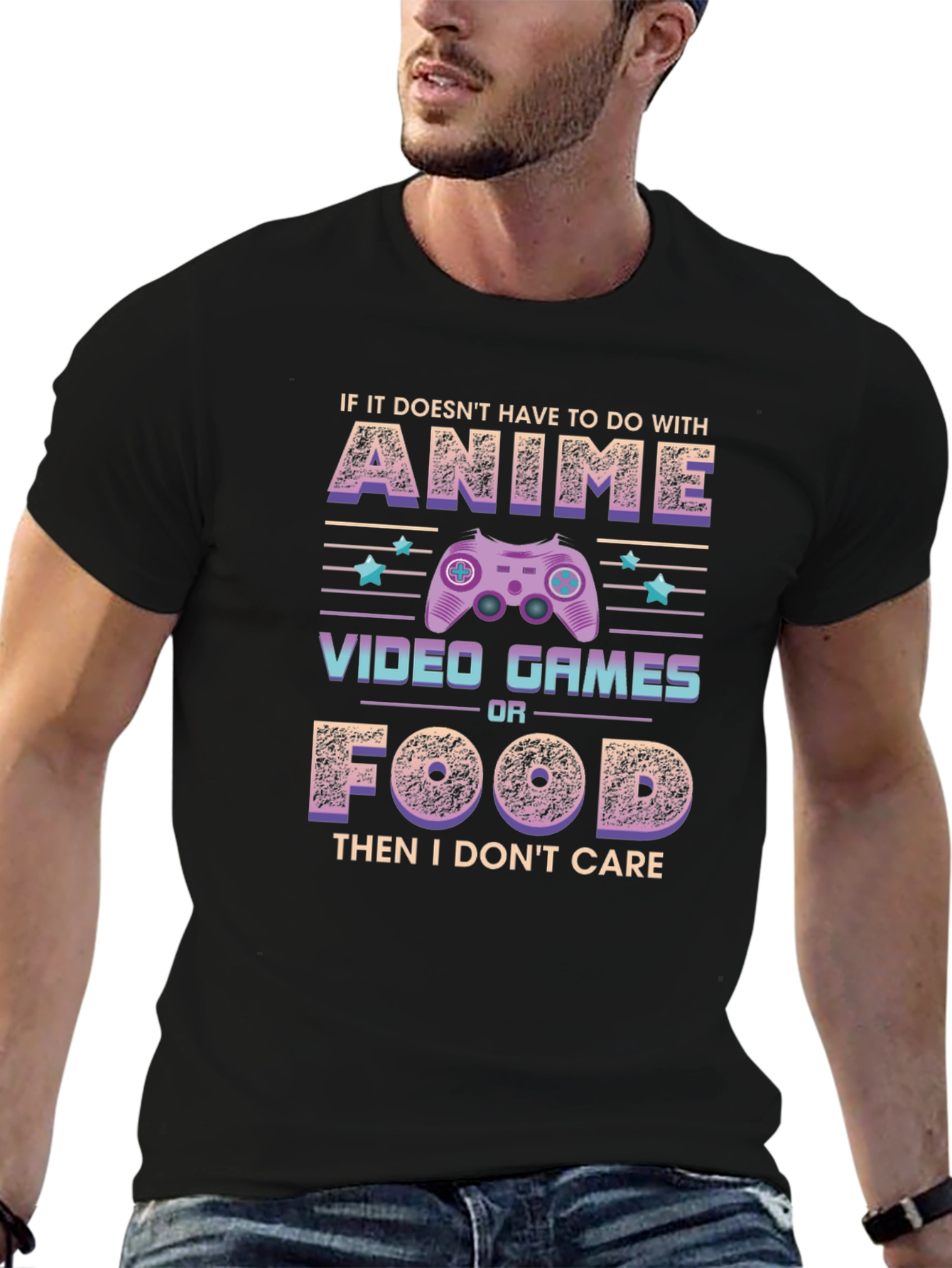 Anime Video Games Food T-Shirt - Gamer Tee