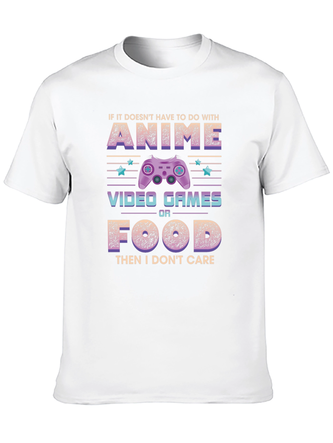 Anime Video Games Food T-Shirt - Gamer Tee