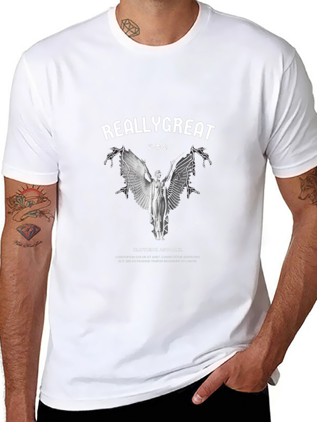 Angel Wings Graphic Tee - Really Great Apparel