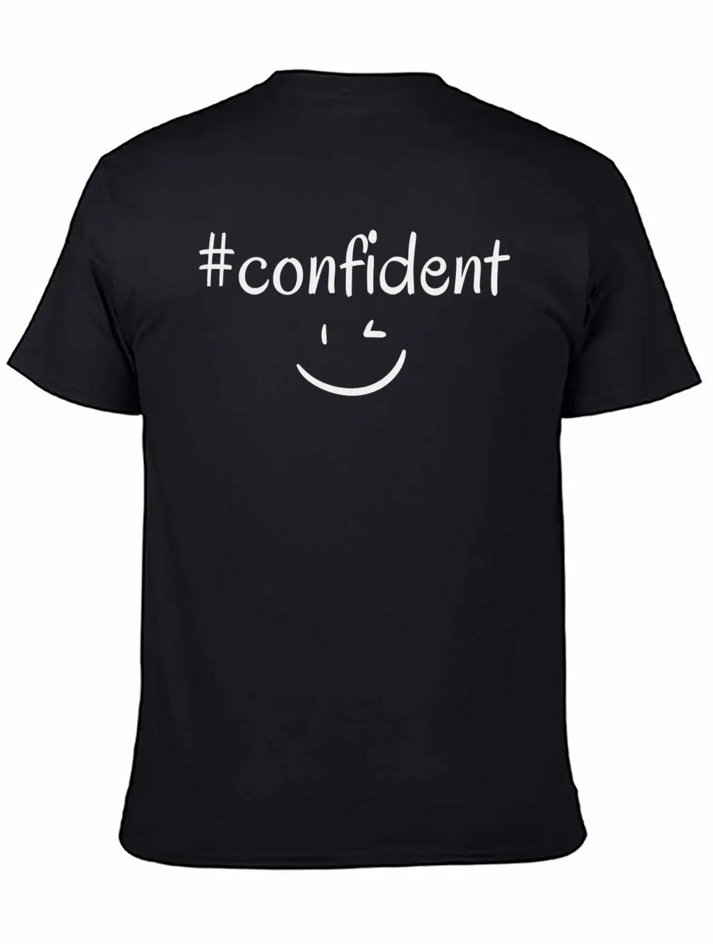 #confident Breathable Soft Cotton T-Shirt – Timeless Casual Look