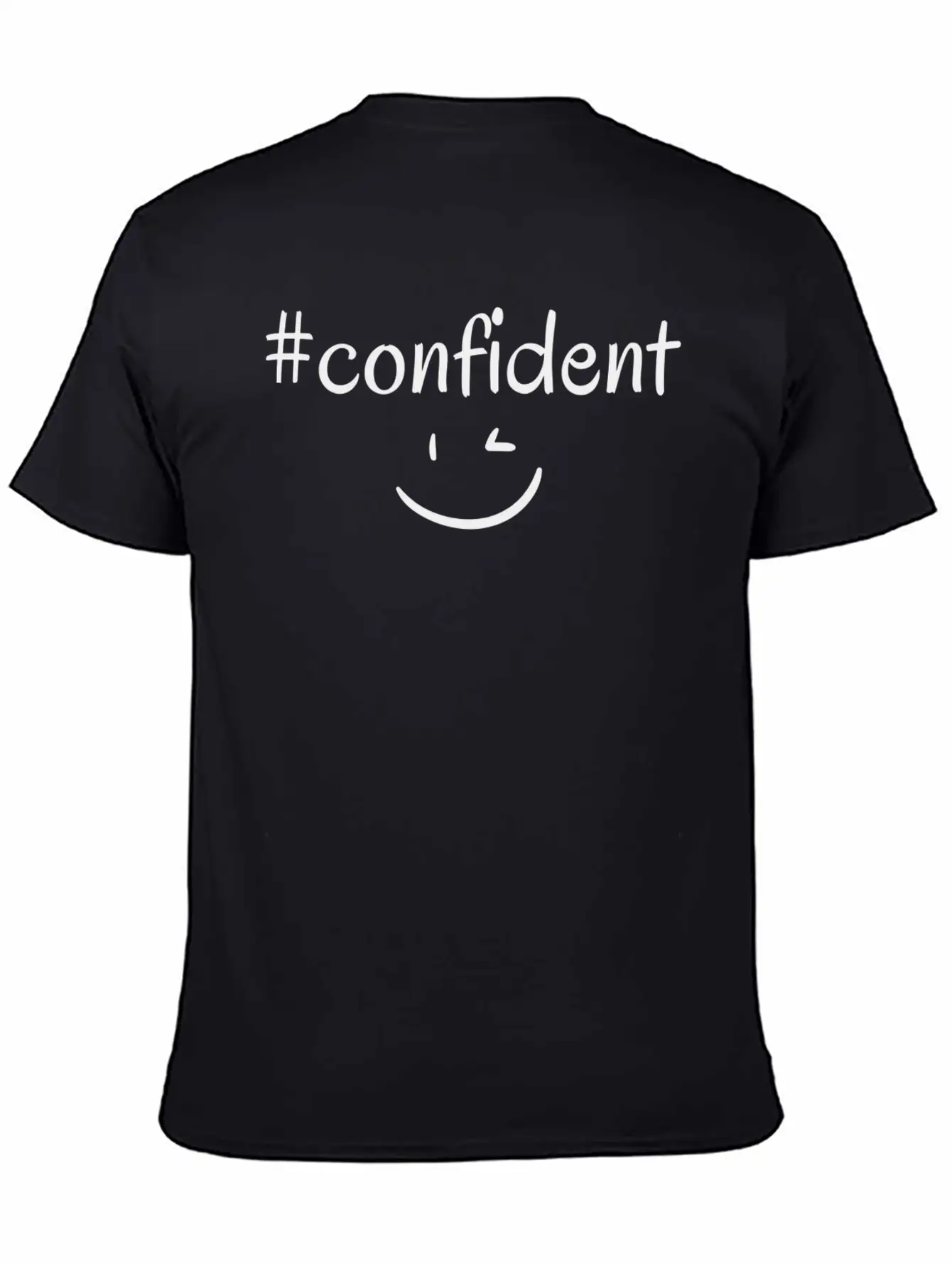 #confident Breathable Soft Cotton T-Shirt – Timeless Casual Look