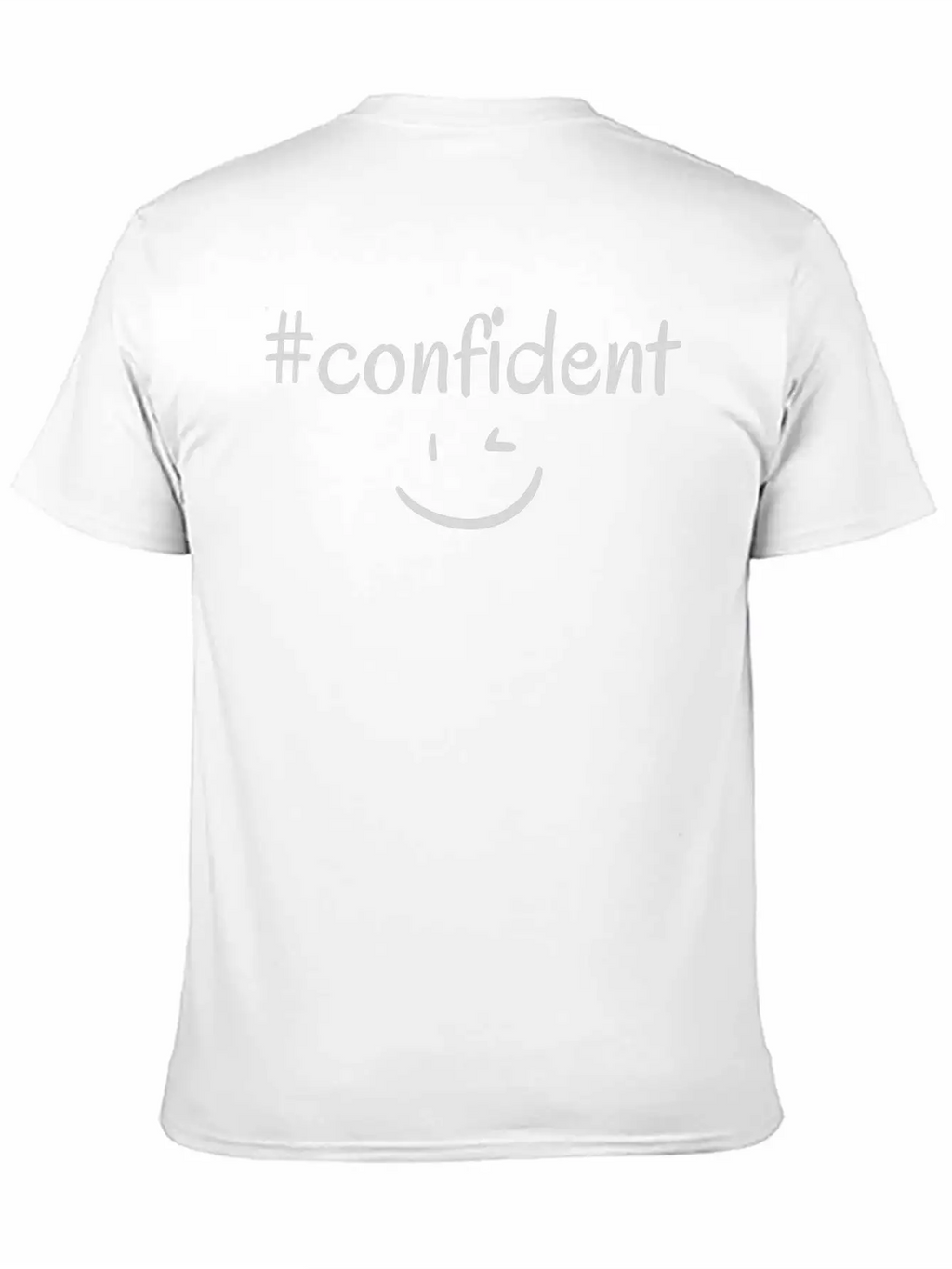 #confident Breathable Soft Cotton T-Shirt – Timeless Casual Look