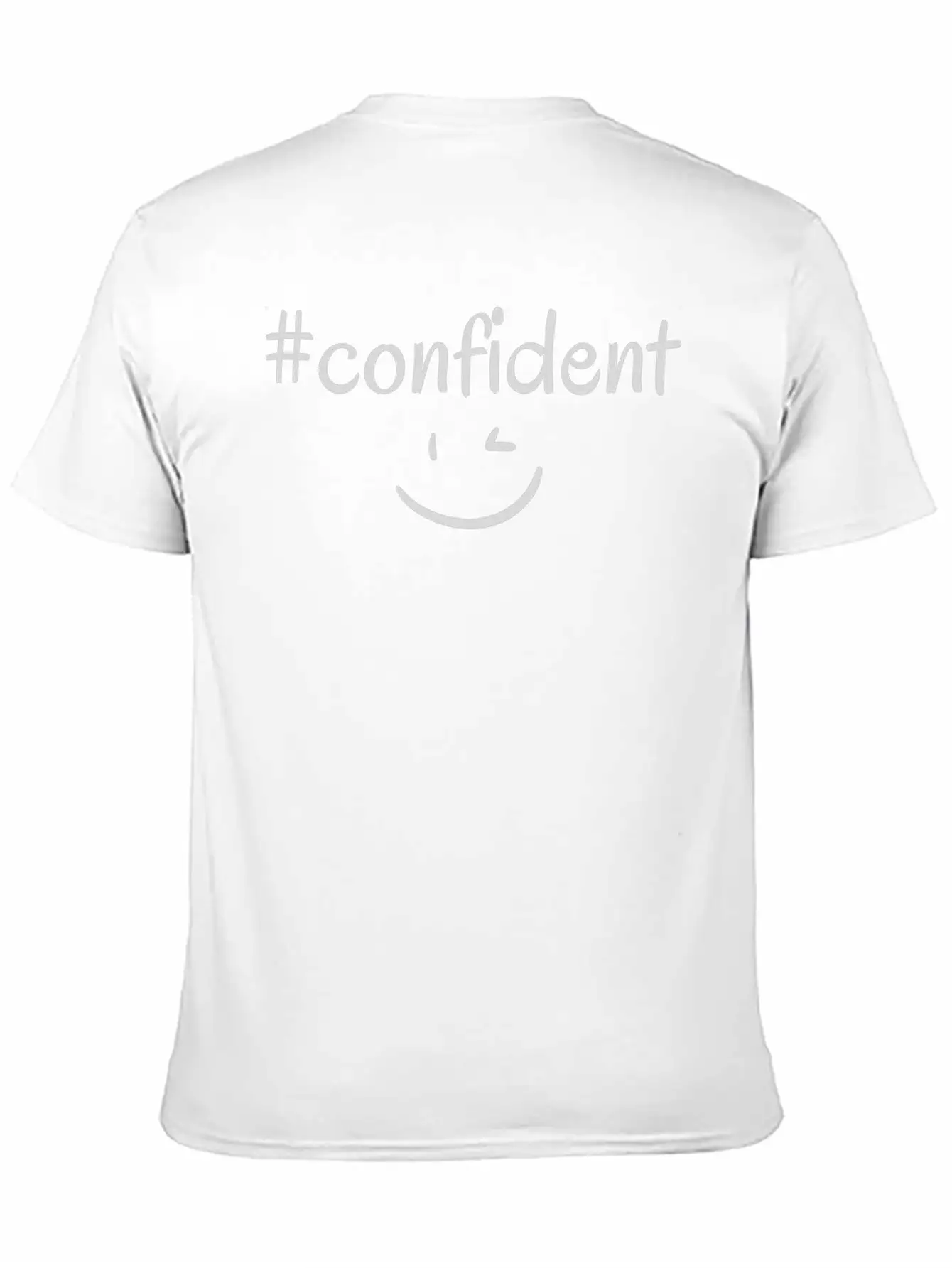 #confident Breathable Soft Cotton T-Shirt – Timeless Casual Look