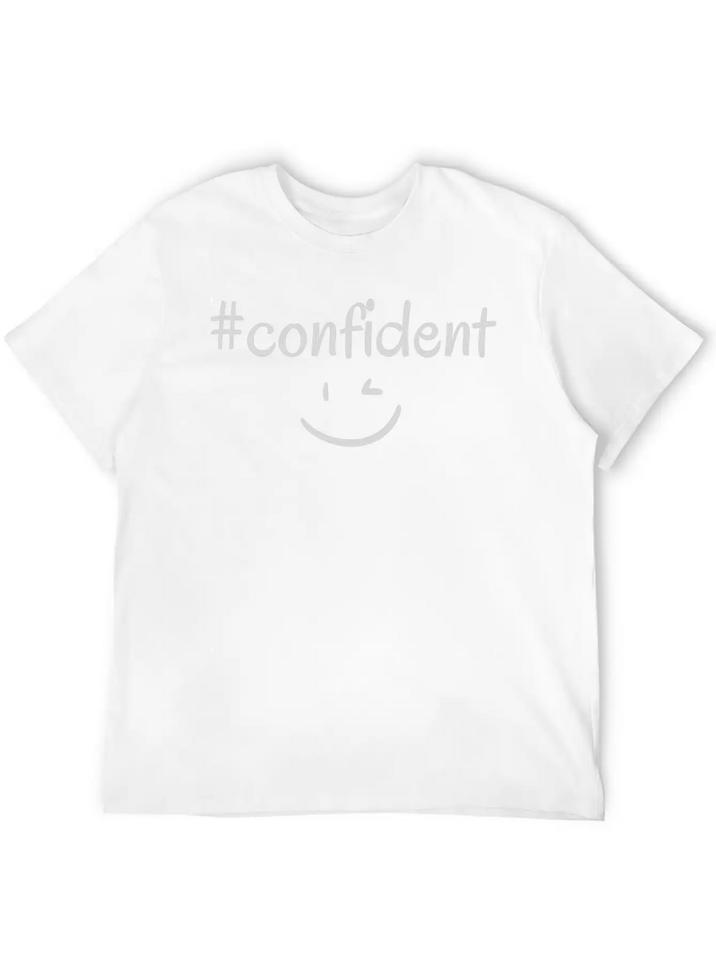 #confident Breathable Soft Cotton T-Shirt – Timeless Casual Look